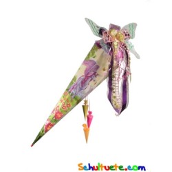 Schultüte "Unicorn" 85cm mit Glitter, 3D und Schultütenschleife Schmetterling
