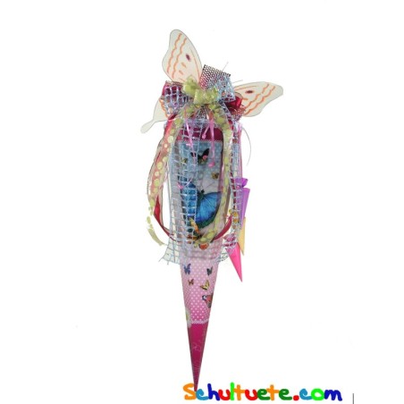 Schultüte 85cm mit Mäppchen (gefüllt) und Brustbe