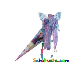 Schultüte "Disney´s Die Eiskönigin" 85cm, mit Schultütenschleife Schmetterling