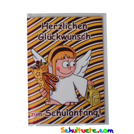 Schulanfangskarte "Schutzengel"