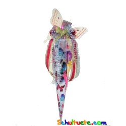 Schultüte "Schmetterling" 85cm, mit Schultütenschleife Schmetterling Textil