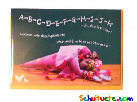 Schulanfangskarte "Alphabet" 